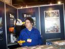 Me with a bit of promotional material from the DHL booth next door…